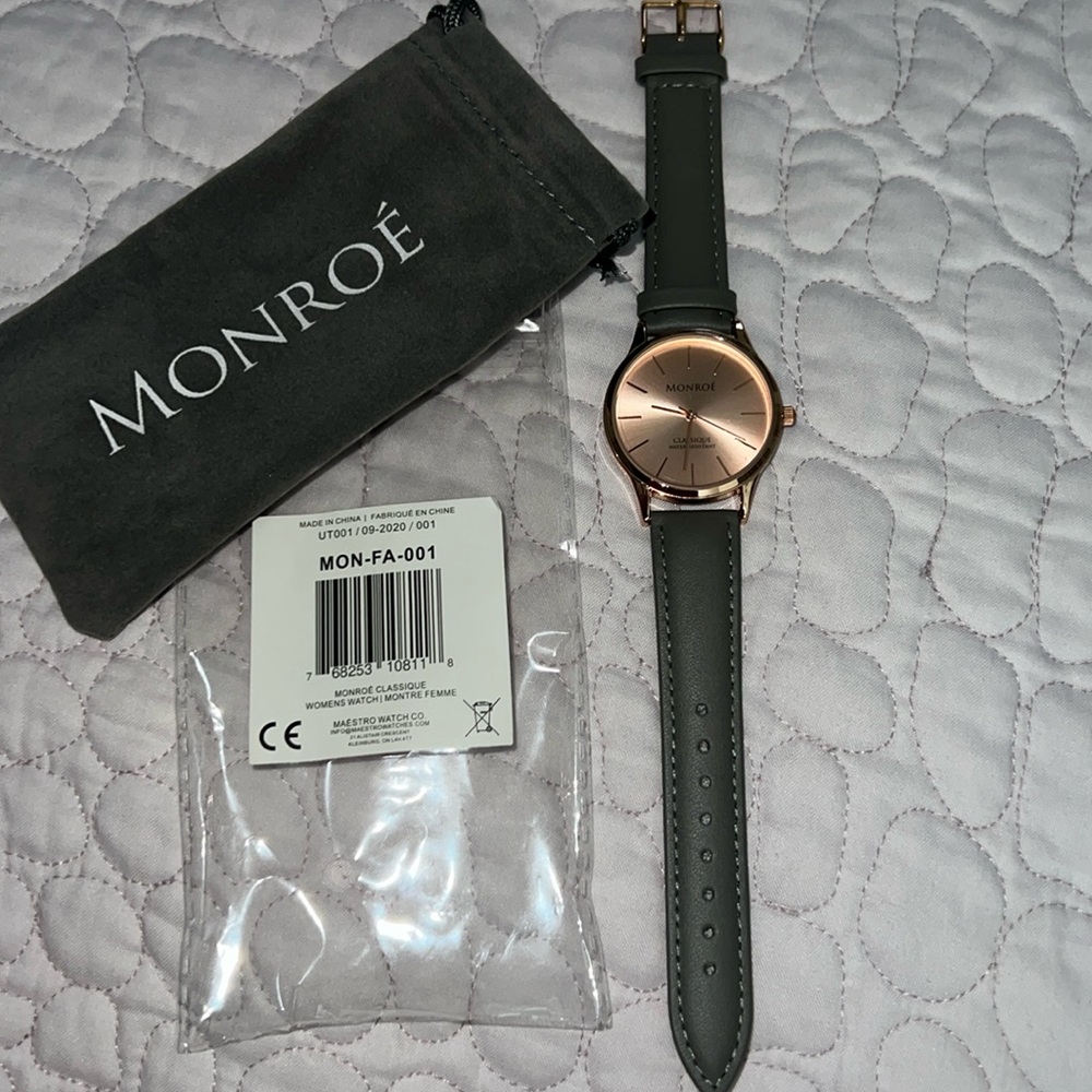 NEW!  Maestro Monroe Rose Goldtone Women’s Watch